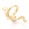 Snake Brass Micro Pave Cubic Zirconia Cup Peg Ring Settings LS-KK-N274-40G-3