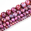 Baking Paint Glass Beads Strands X-DGLA-N003-10mm-B03-2