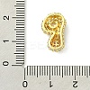 Rack Plating Brass Clear Cubic Zirconia Pendants KK-S378-01G-P-3