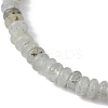 Natural White Labradorite Rondelle Beaded Stretch Bracelets BJEW-JB09980-04-3