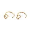 304 Stainless Steel Heart Hoop Nose Rings AJEW-A062-06G-4