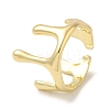 Brass Open Cuff Rings RJEW-Q778-31G-1