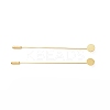 Brass Lapel Pin Base Settings X-KK-I693-02E-G-2