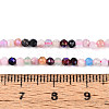 AB Color Plated Natural Garnet & Rose Quartz & Black Spinel & Amethyst & Quartz Crystal & Ice Obsidian Beads Strands G-T144-A07-07-4