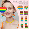 Resin & Walnut Pendants DIY Dangle Earrings Making Kits DIY-TA0011-03A-10