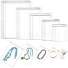 50Pcs 5 Styles PVC Resealable Bags ABAG-WR0001-10-1