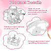 4Pcs 4 Styles Crown Zinc Alloy Cake Decoration AJEW-CP0008-84S-5