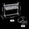 1 Set Transparent Acrylic Earring Display Stands EDIS-PH0001-55A-2