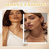 1Pc 4mm Brass Flat Snake Chain Necklaces for Women Men NJEW-LP0001-29-4