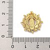 Virgin Mary Theme Rack Plating Brass Micro Pave Cubic Zirconia Pendants KK-G513-33G-3