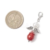 Angel ABS Plastic Imitation Pearl & Acrylic Pendants Decorations HJEW-JM03638-3
