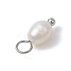 Natural Freshwater Pearl Potato Charms PALLOY-JF03202-02-5