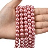 Eco-Friendly Dyed Glass Pearl Round Beads Strands HY-A002-10mm-RB109-5