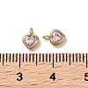 304 Stainless Steel Micro Pave Cubic Zirconia Pendants STAS-L022-396A-G-3