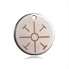 Non-Tarnish Spray Painted Stainless Steel Charms STAS-F092-07P-1