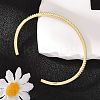 Clear Cubic Zirconia Open Cuff Bangle LS-BJEW-M231-07G-1