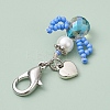 Angel Glass Seed Beads Pendant Decorations HJEW-MZ00109-05-4