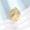 Ocean Brass Cuff Open Rings RJEW-Z129-01G-01-2