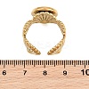 Shell Shape 304 Stainless Steel Cuff Ring Components SA-CBA098D-03G-C-3