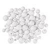 100Pcs 5 Styles Opaque Acrylic Beads MACR-TADJ0001-12H-3