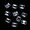 Rectangle Transparent Glass Cabochons MRMJ-T009-109A-1