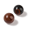 Natural Mahogany Obsidian No Hole Sphere Beads G-K353-04A-24-2