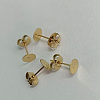 Ion Plating(IP) 304 Stainless Steel Stud Earring Findings LS-STAS-H436-24G-5mm-1