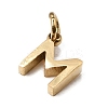 304 Stainless Steel Charms SA-CBABF3F-01G-M-2