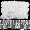 10M Polyester Pleated Lace Trim Ribbon DIY-GF0009-03C-7