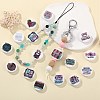 16Pcs 16 Styles Food Grade Eco-Friendly Silicone Focal Beads SIL-SZ0002-62-5