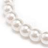 ABS Plastic Imitation Pearl Beaded Stretch Bracelet with Alloy Enamel Charms for Kids BJEW-JB08524-7