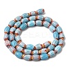 Handmade Millefiori Glass Oval Beads Strands LK-Z001-02A-04-2