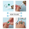 Non-Tarnish 304 Stainless Steel Pad Ring Settings STAS-K278-11B-P-3
