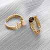 304 Stainless Steel Open Cuff Rings RJEW-A071-04G-3