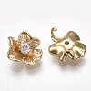 Brass Cubic Zirconia Charms LS-KK-S348-261-2