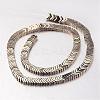 Electroplate Non-magnetic Synthetic Hematite Bead Strands G-F300-19-06-2