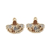 Rack Plating Alloy Enamel Pendants FIND-I038-07G-1
