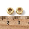 Brass Micro Pave Clear Cubic Zirconia Beads KK-D324-02G-2