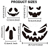 MAYJOYDIY US 1 Set Halloween Pumpkin Face PET Hollow Out Drawing Painting Stencils DIY-MA0001-27-2