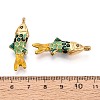 304 Stainless Steel and Enamel Pendants STAS-T068-99A-G-3