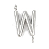 304 Stainless Steel Letter Connector Charms LS-STAS-M108-01P-23-1