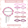 30Pcs 10 Styles Polyester Cord Bracelets BJEW-PH01983-2