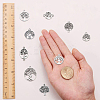 90Pcs 9 Style Tibetan Style Alloy Pendants TIBEP-SC0001-97-3
