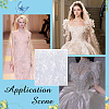 Polyester Mesh Lace Fabric DIY-WH0661-54-6