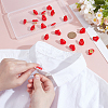 20Pcs Resin Heart Badge for Backpack Clothes HEAR-PH0001-02A-3