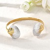 304 Stainless Steel Cuff Bangles for Women BJEW-F509-01G-4