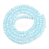 Electroplate Glass Beads Strands EGLA-A034-P2mm-B15-2