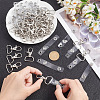50Pcs Iron D Rings Swivel Clasps DIY-OC0011-38-3