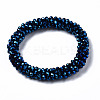 Faceted Electroplate Glass Beads Stretch Bracelets BJEW-S144-002G-04-2