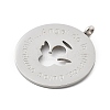 304 Stainless Steel Pendants STAS-F313-01P-2